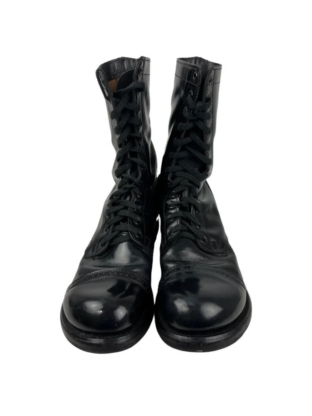 HH Brand Double H 975 Military Combat Jump Boots Leather USA 9 D